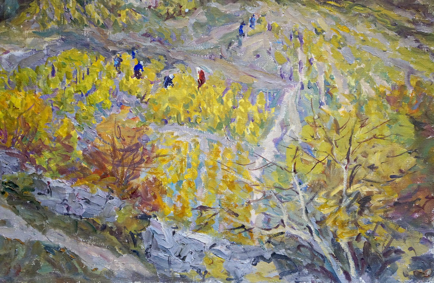 Oil painting Vegetable gardens Basov Yakov Alexandrovich