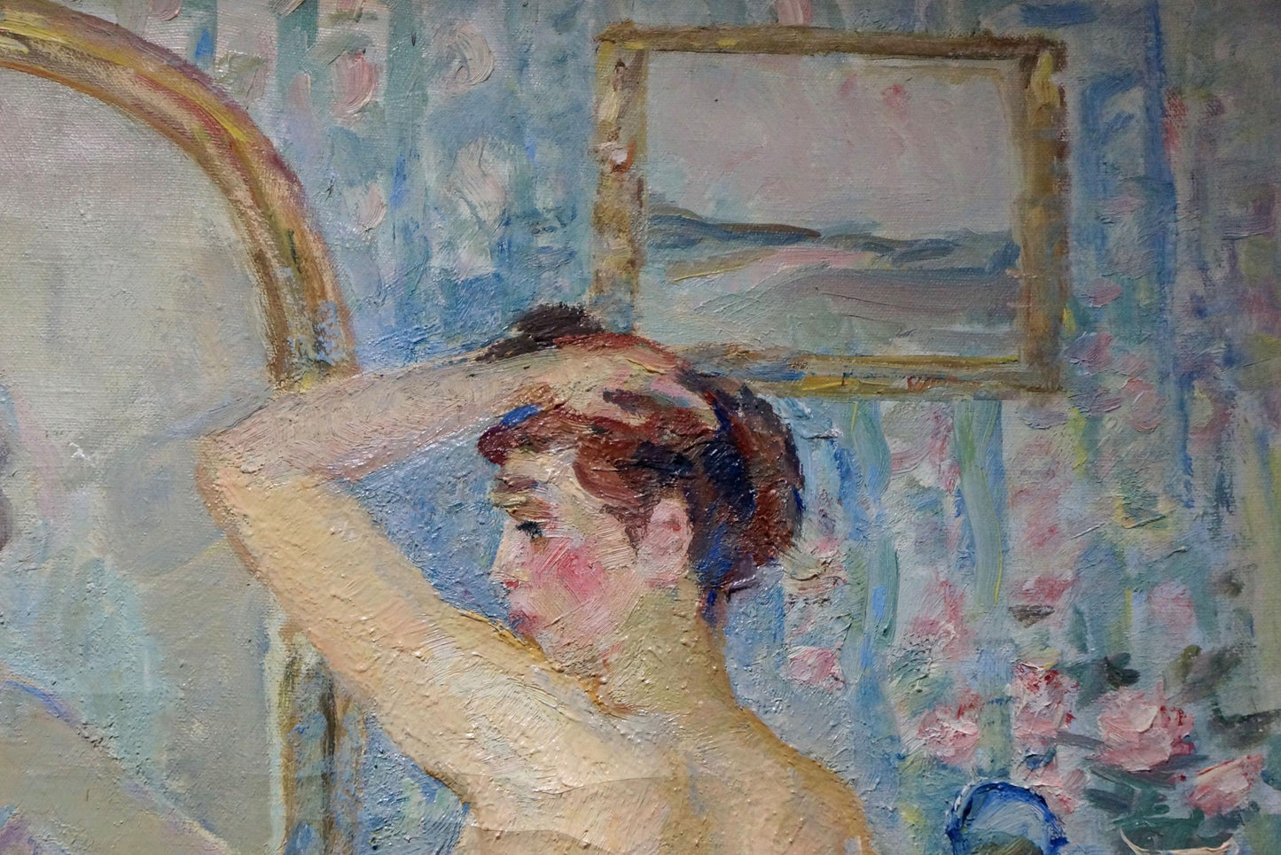 Oil painting Naked girls at the mirror Maria Titarenko