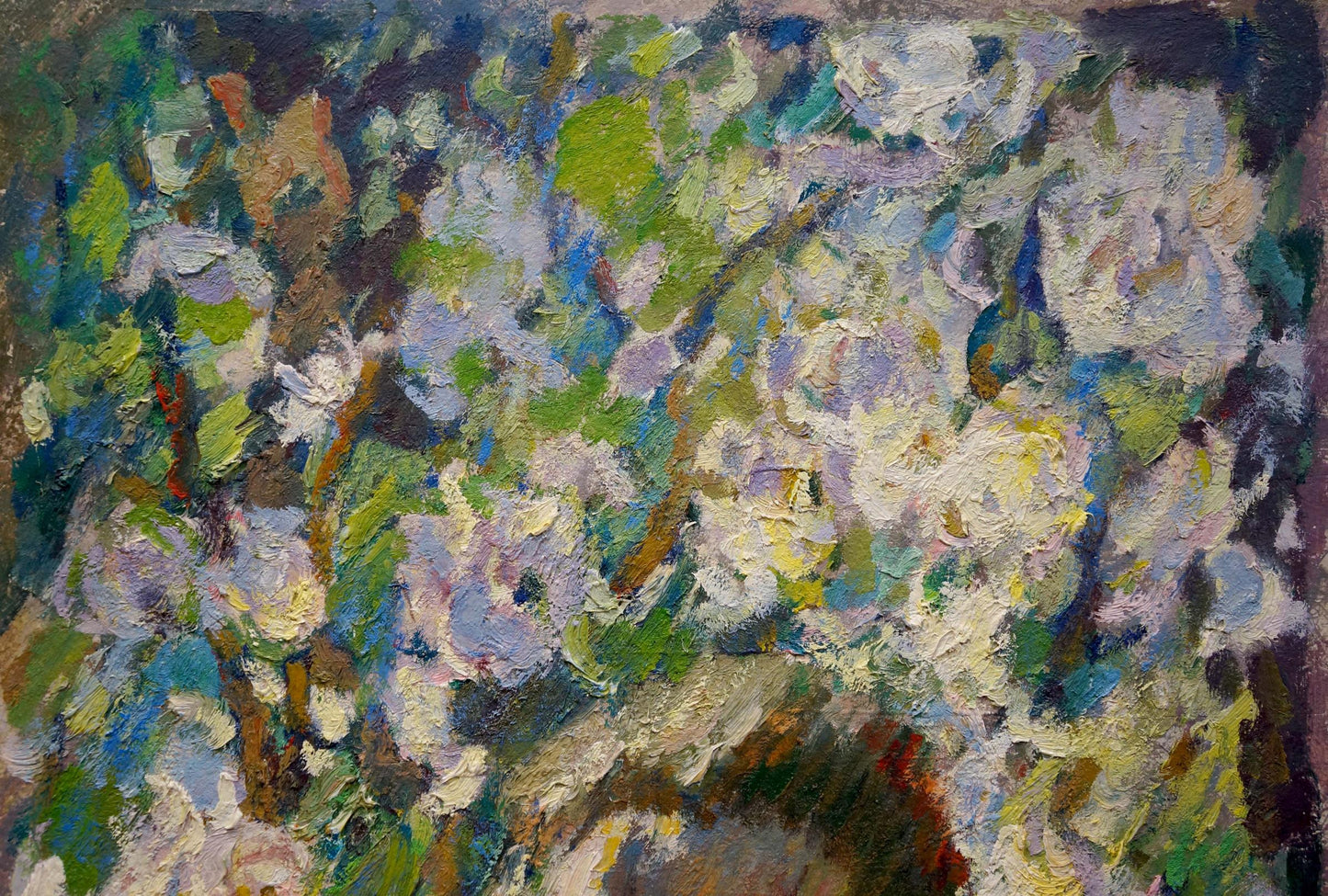 Oil painting Woman among the rose Zhurakovsky Victor Petrovich