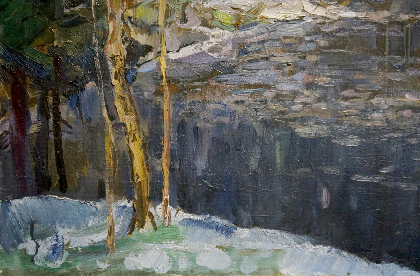 Oil painting Winter landscape Kuts Vladimir Vladislavovich