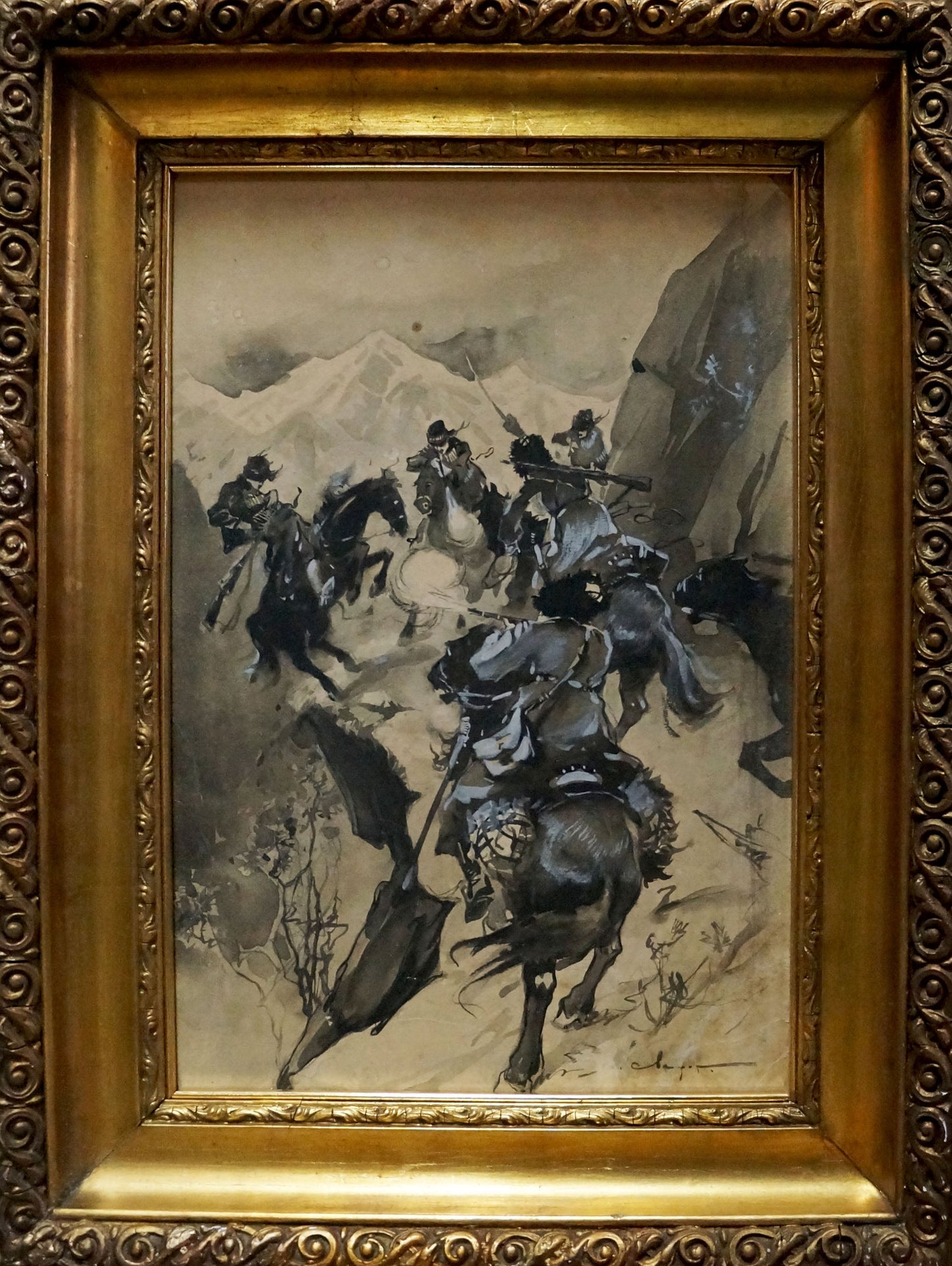 Painting Cavalry Vasily Semyonovich Svarog