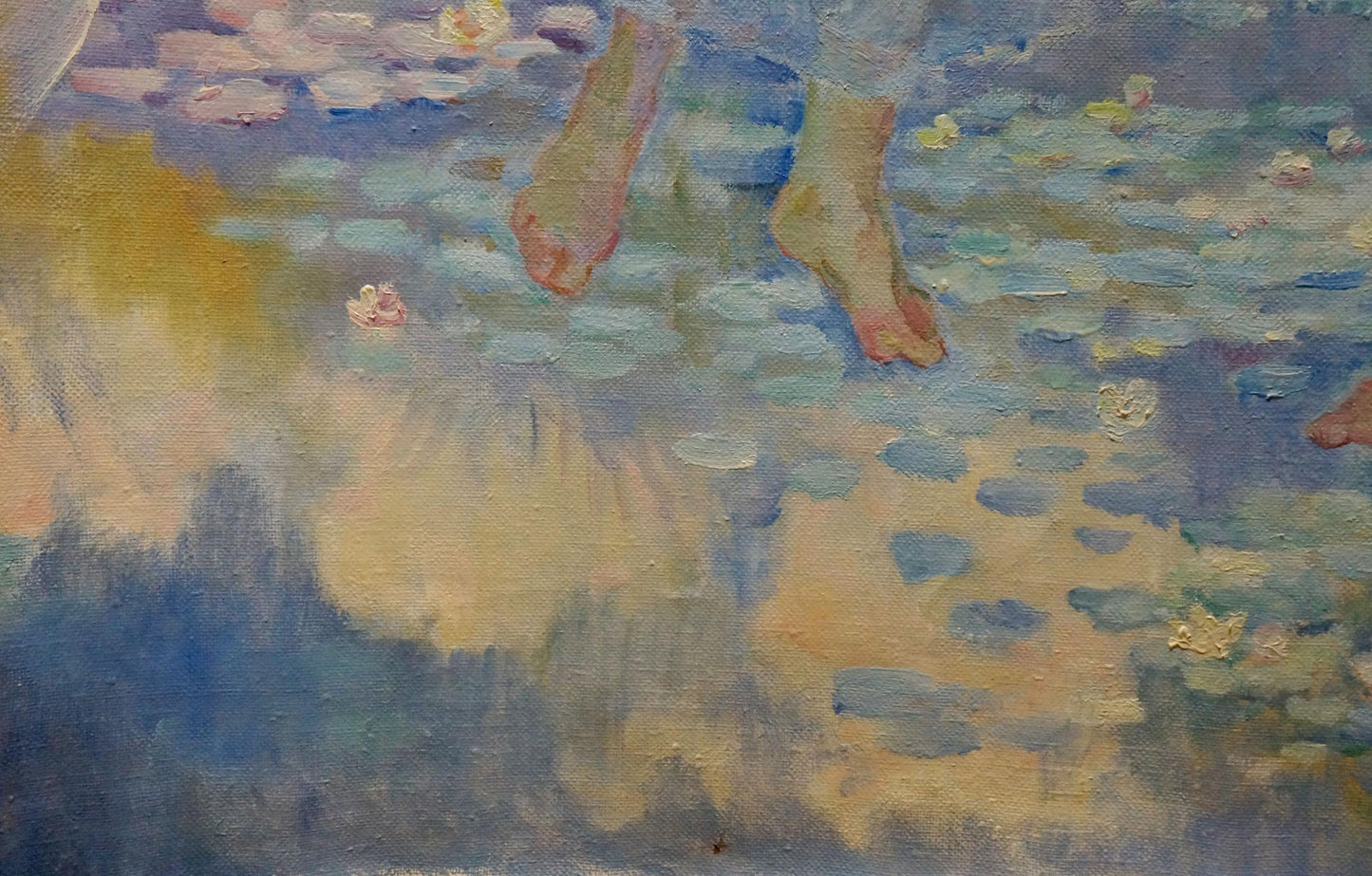 Oil painting Girls near the lake Odarka Tytarenko