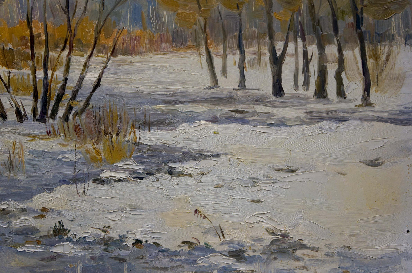 Oil painting Winter landscape Gaiduk Zinaida Kirillovna