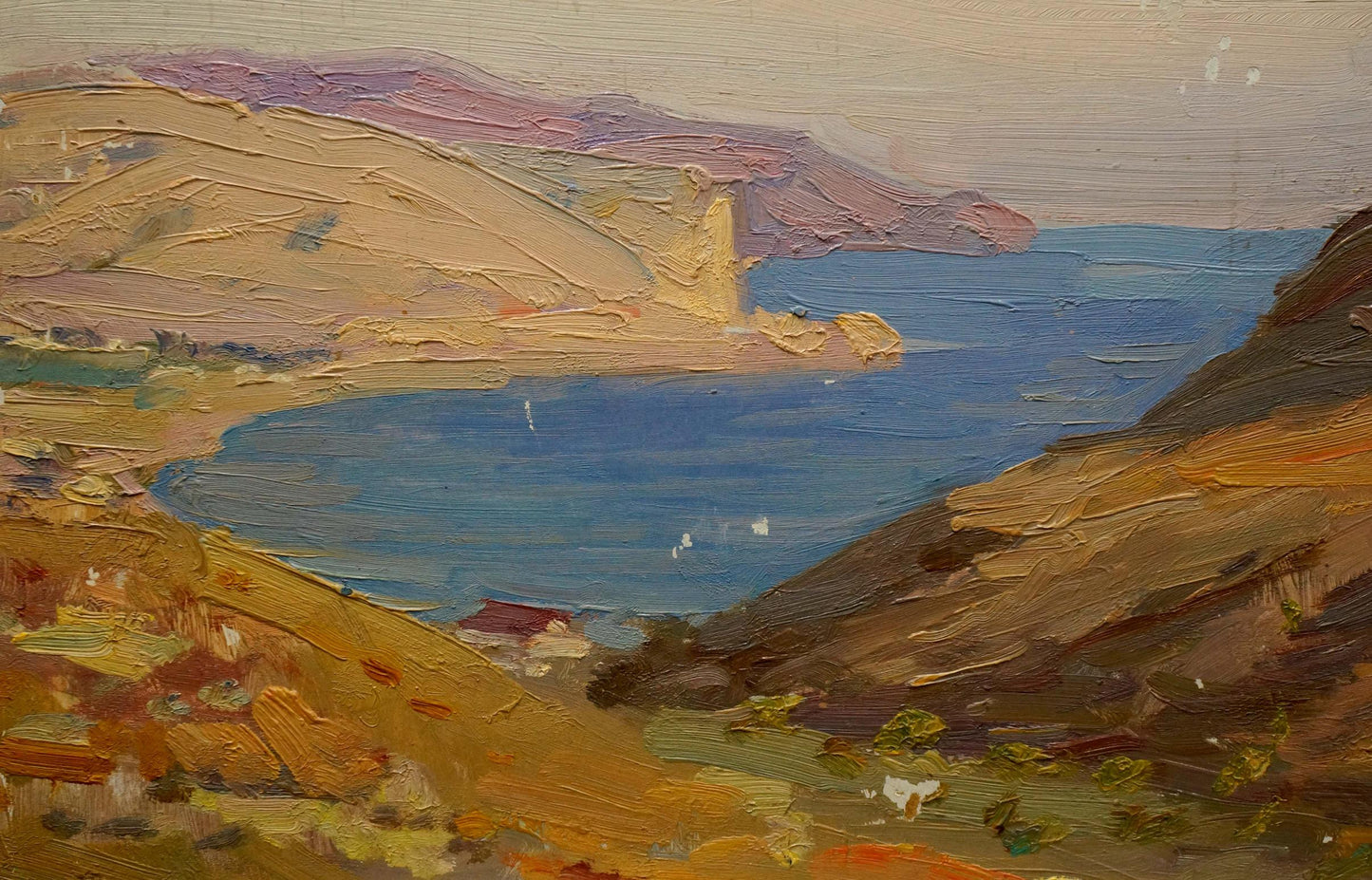 Oil painting The ruins of the fortress V. Kisil