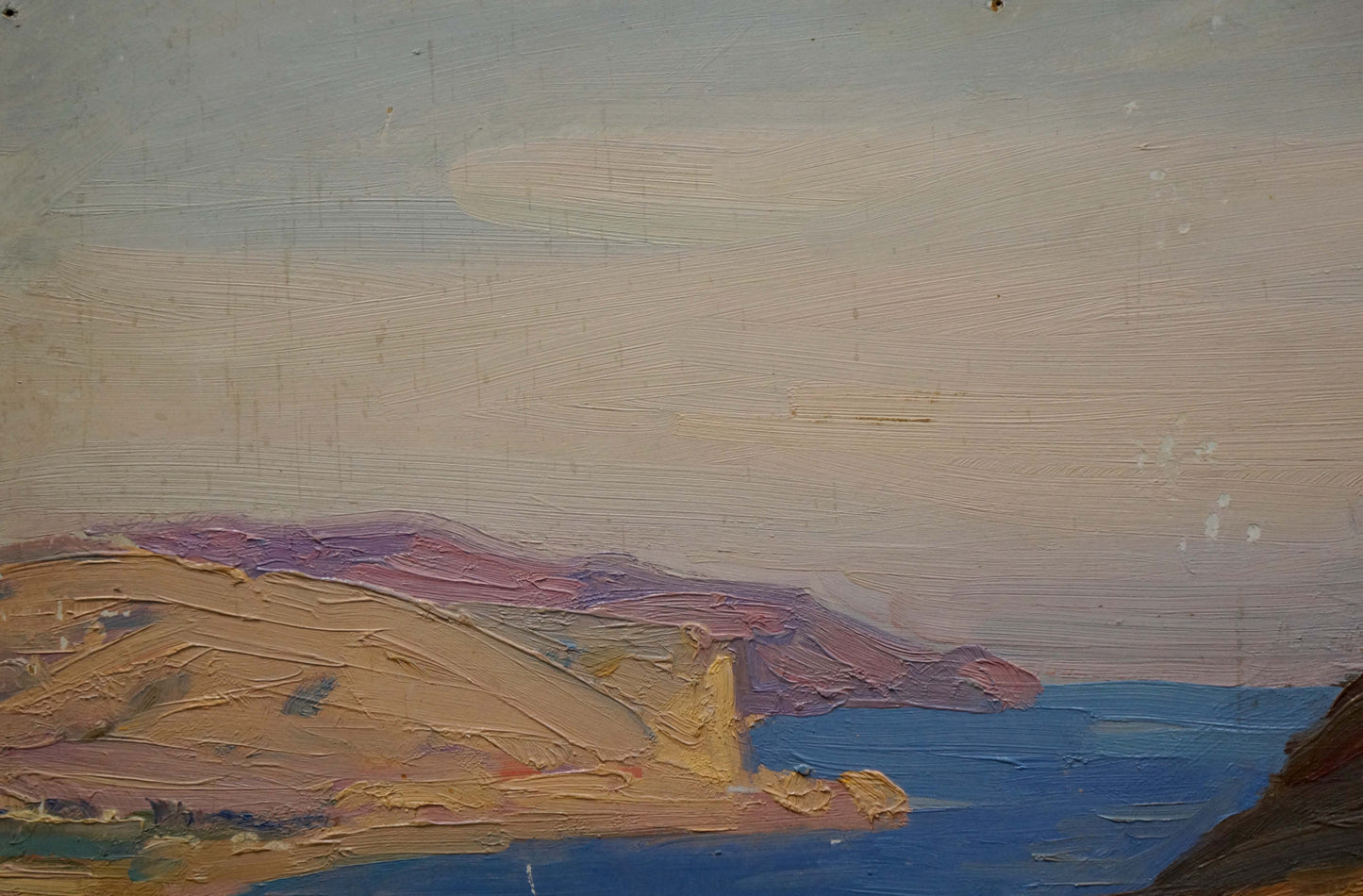 Oil painting The ruins of the fortress V. Kisil
