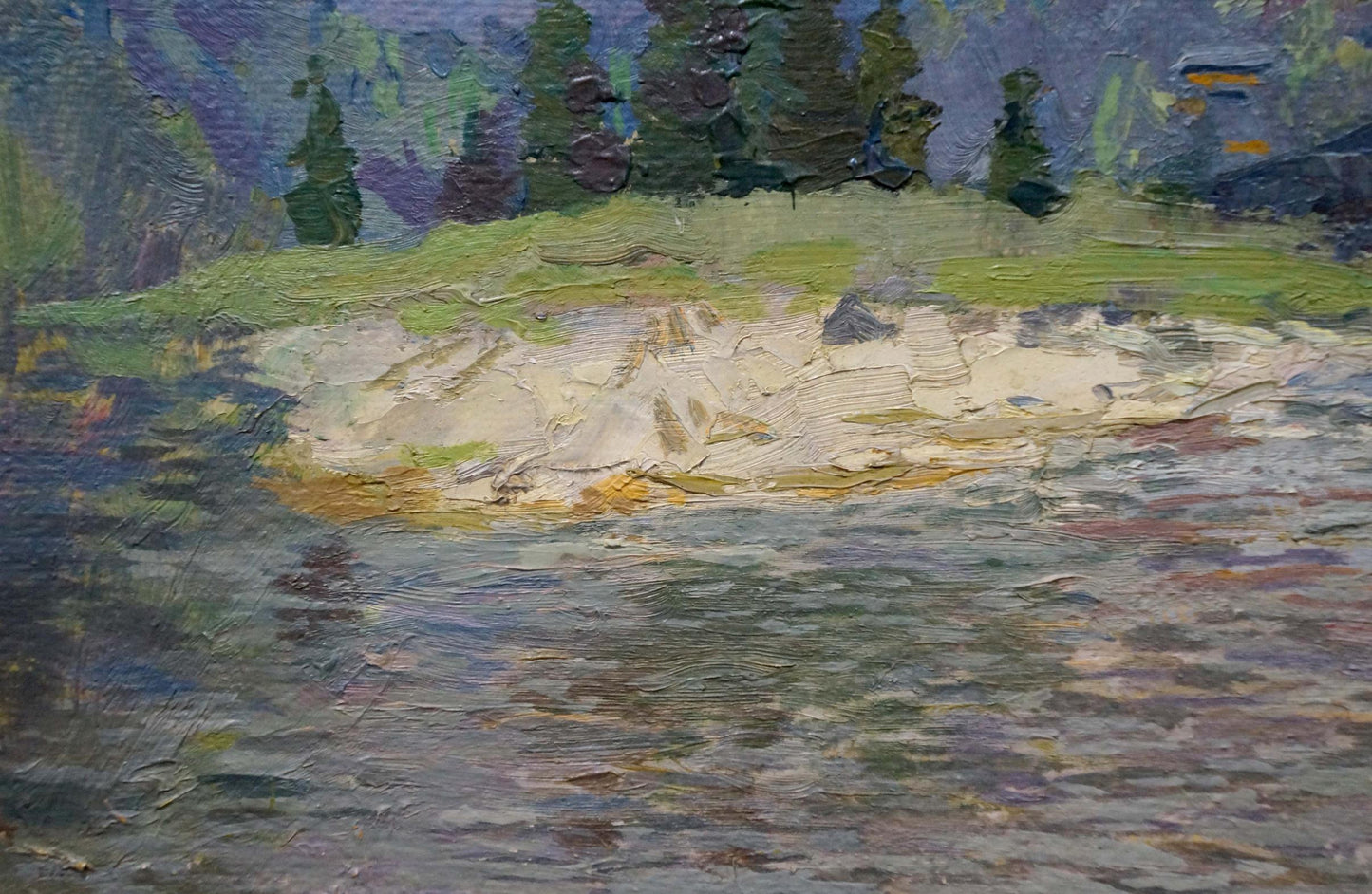 Oil painting River landscape Kropko Alexander Petrovich