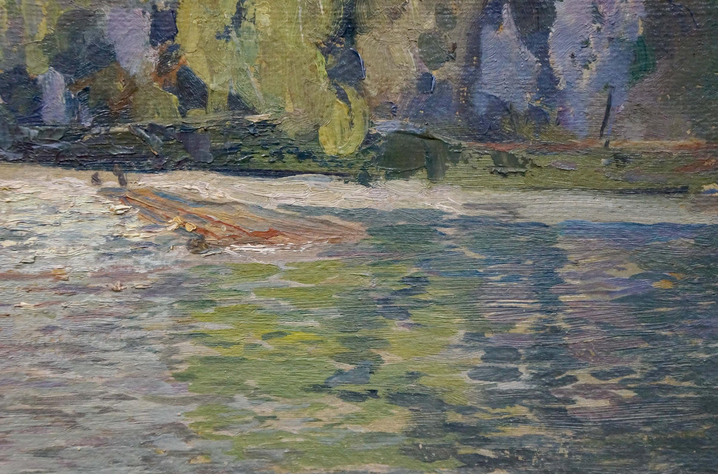 Oil painting River landscape Kropko Alexander Petrovich