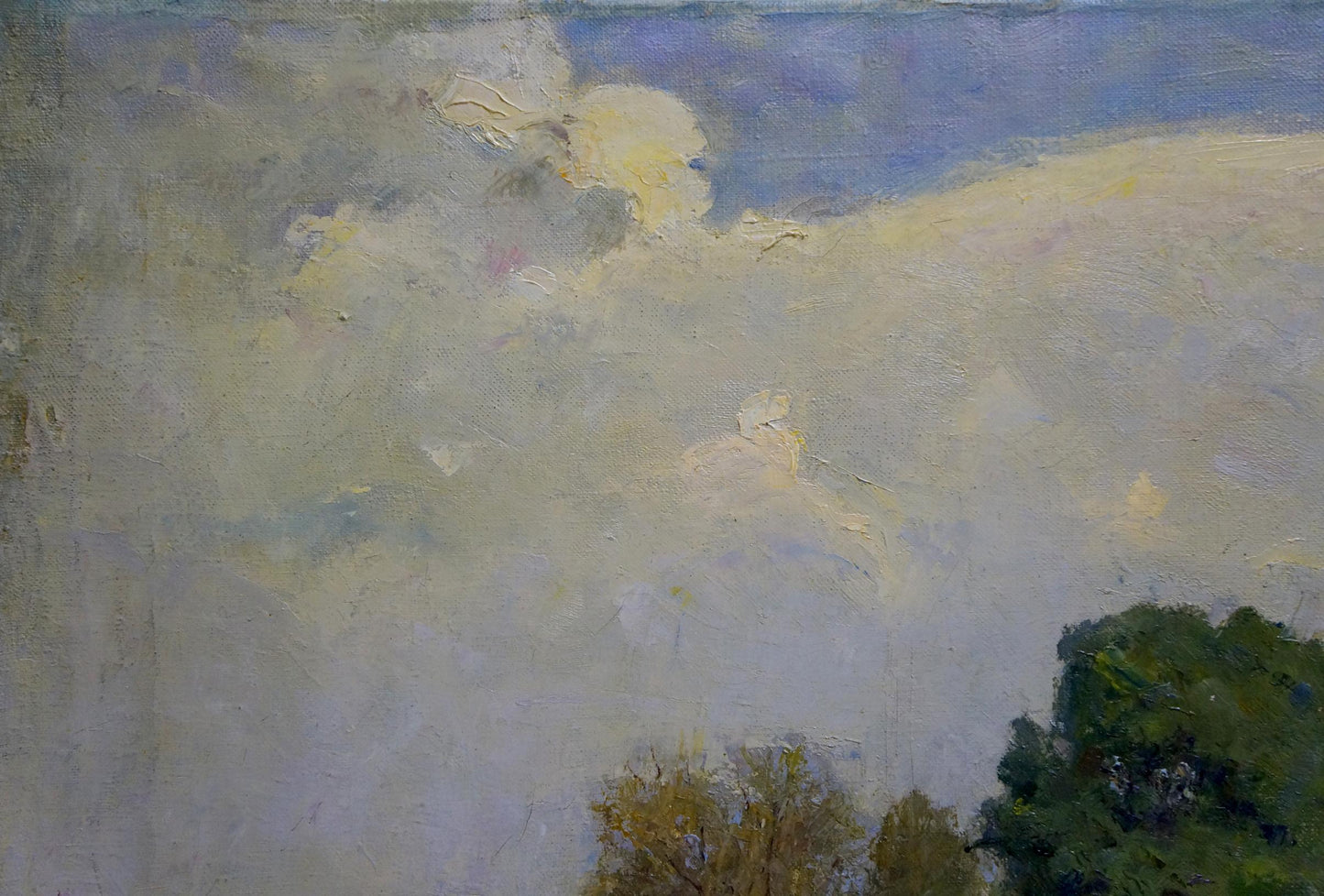 Oil painting In the village Bazylev Nikolay Ivanovich