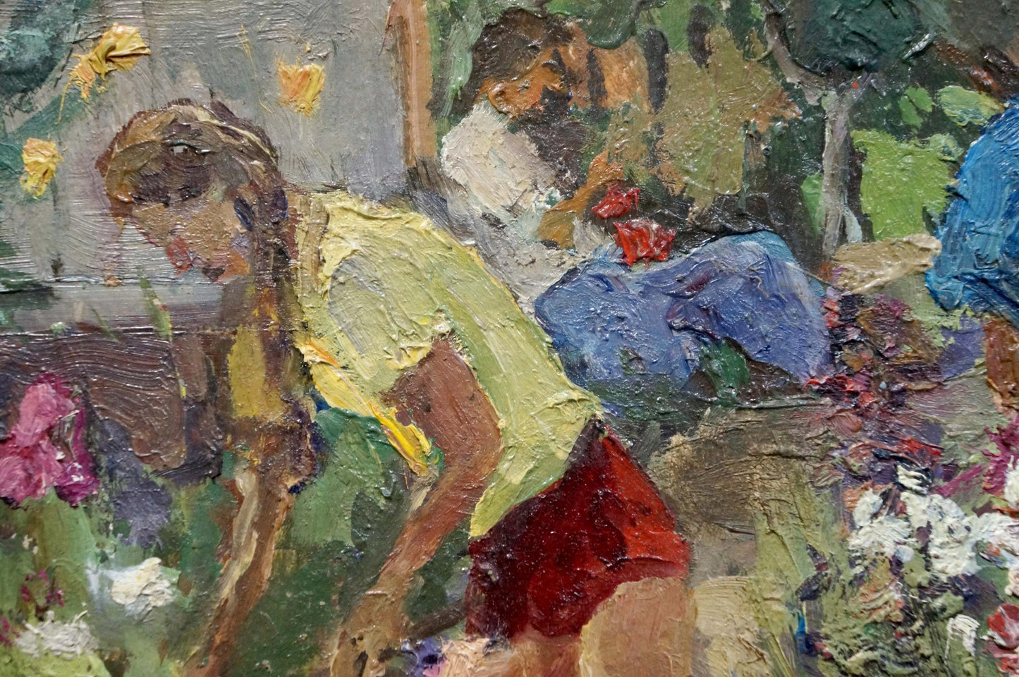 Oil painting Flower care Yagodin Vyacheslav Vladimirovich