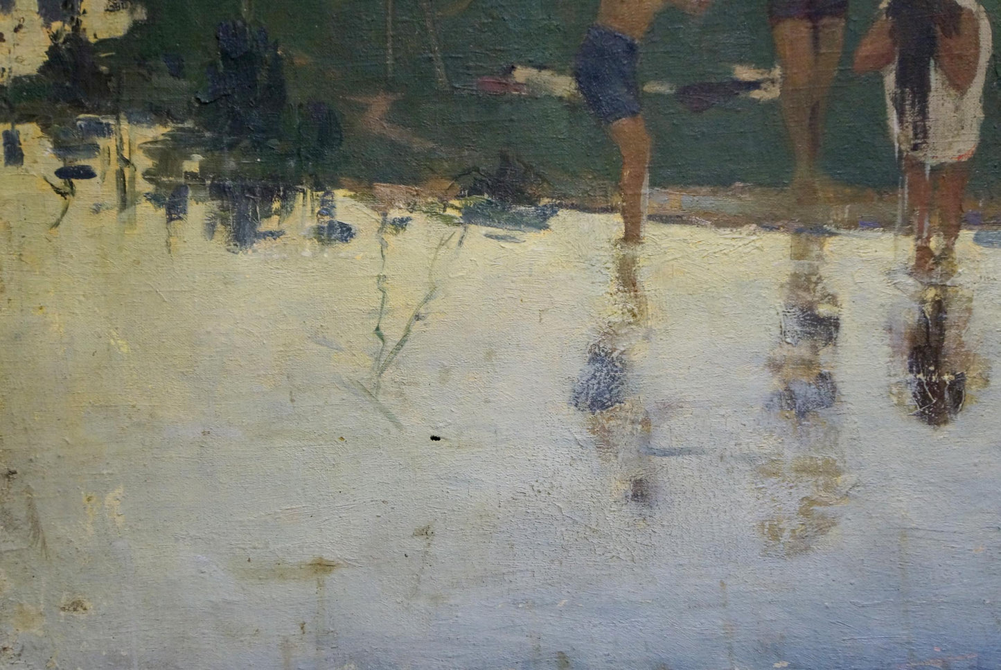 Oil painting By the river Unknown artist