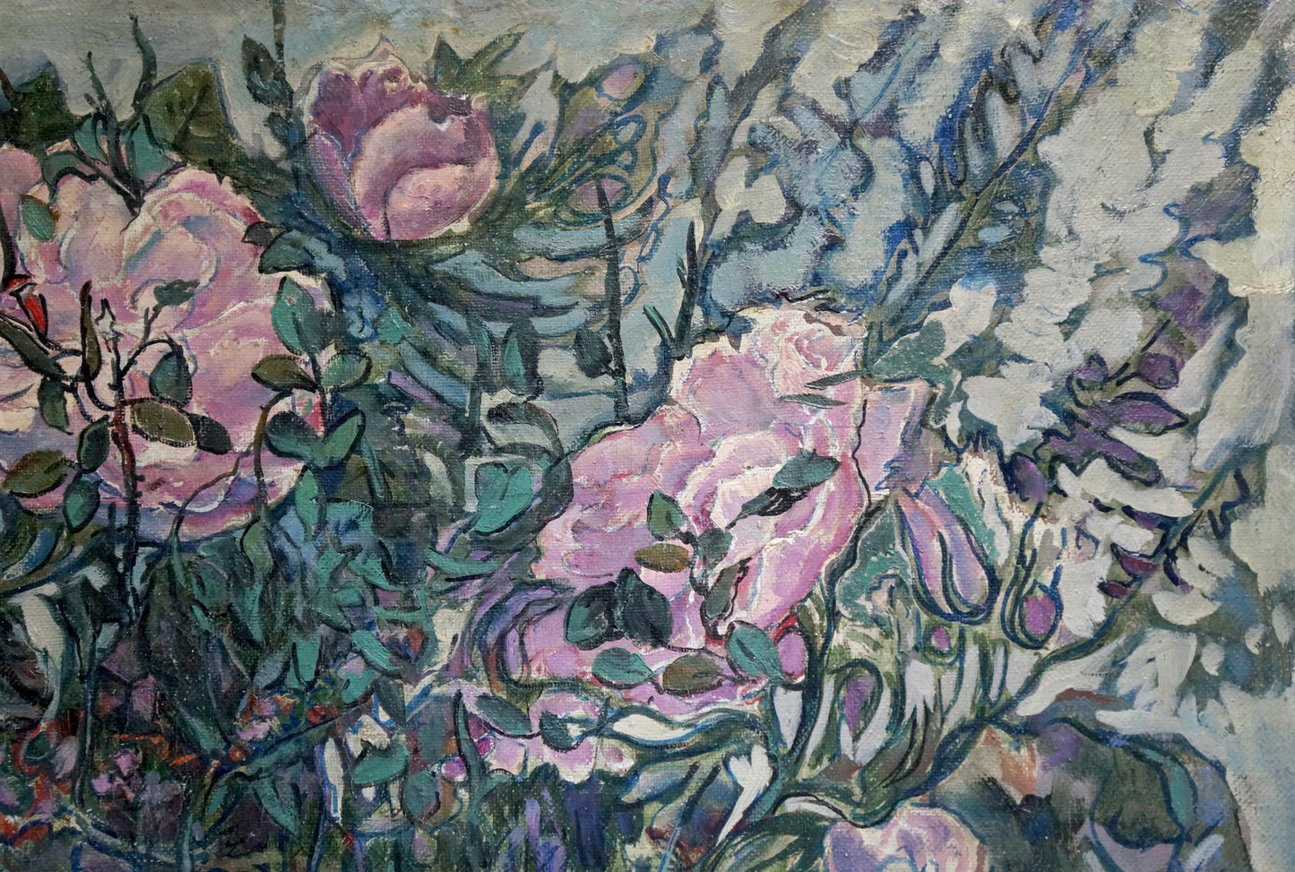 Oil painting By the gardens