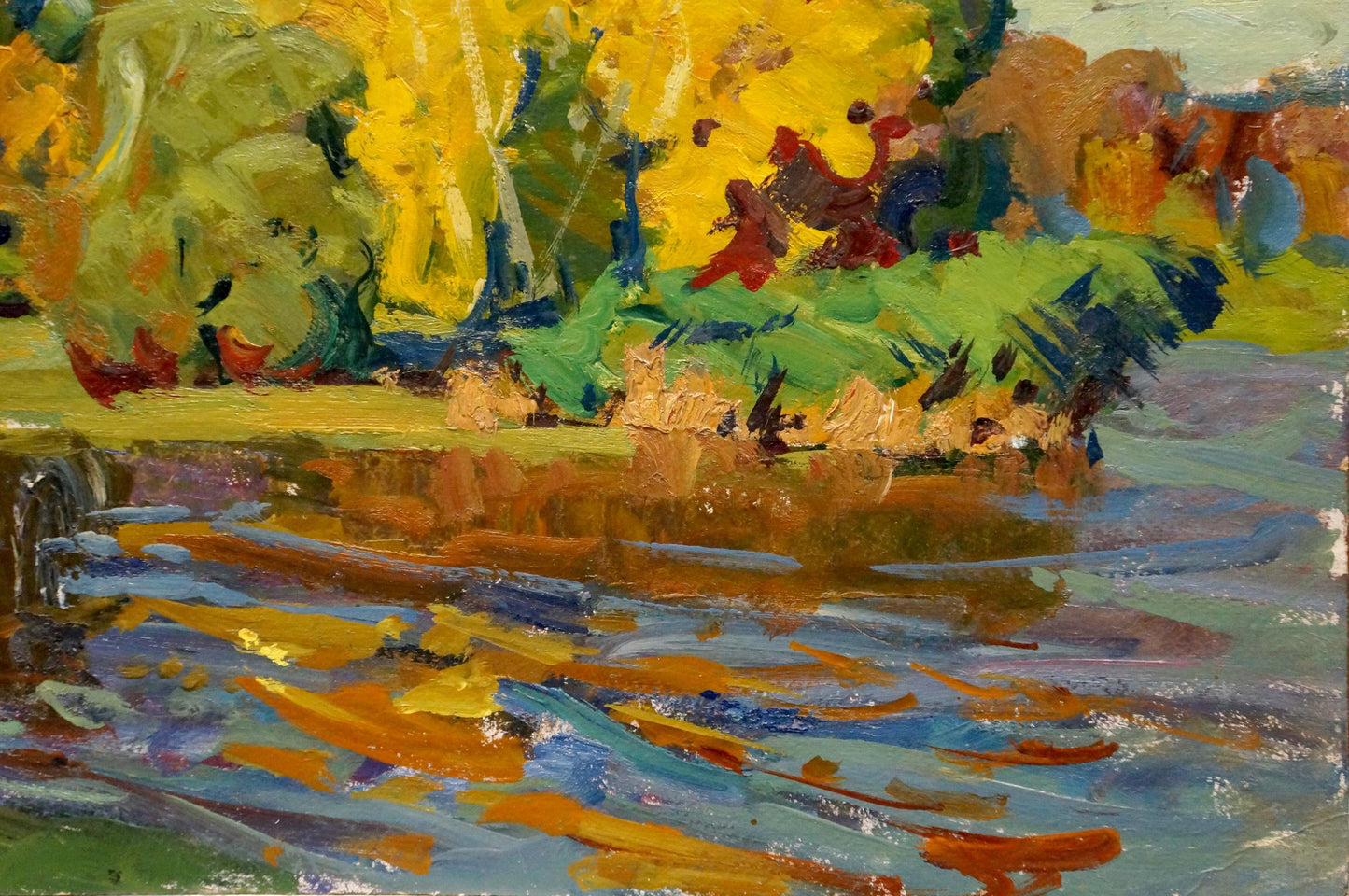 Oil painting Autumn landscape Fomin Anatoly Nikiforovich