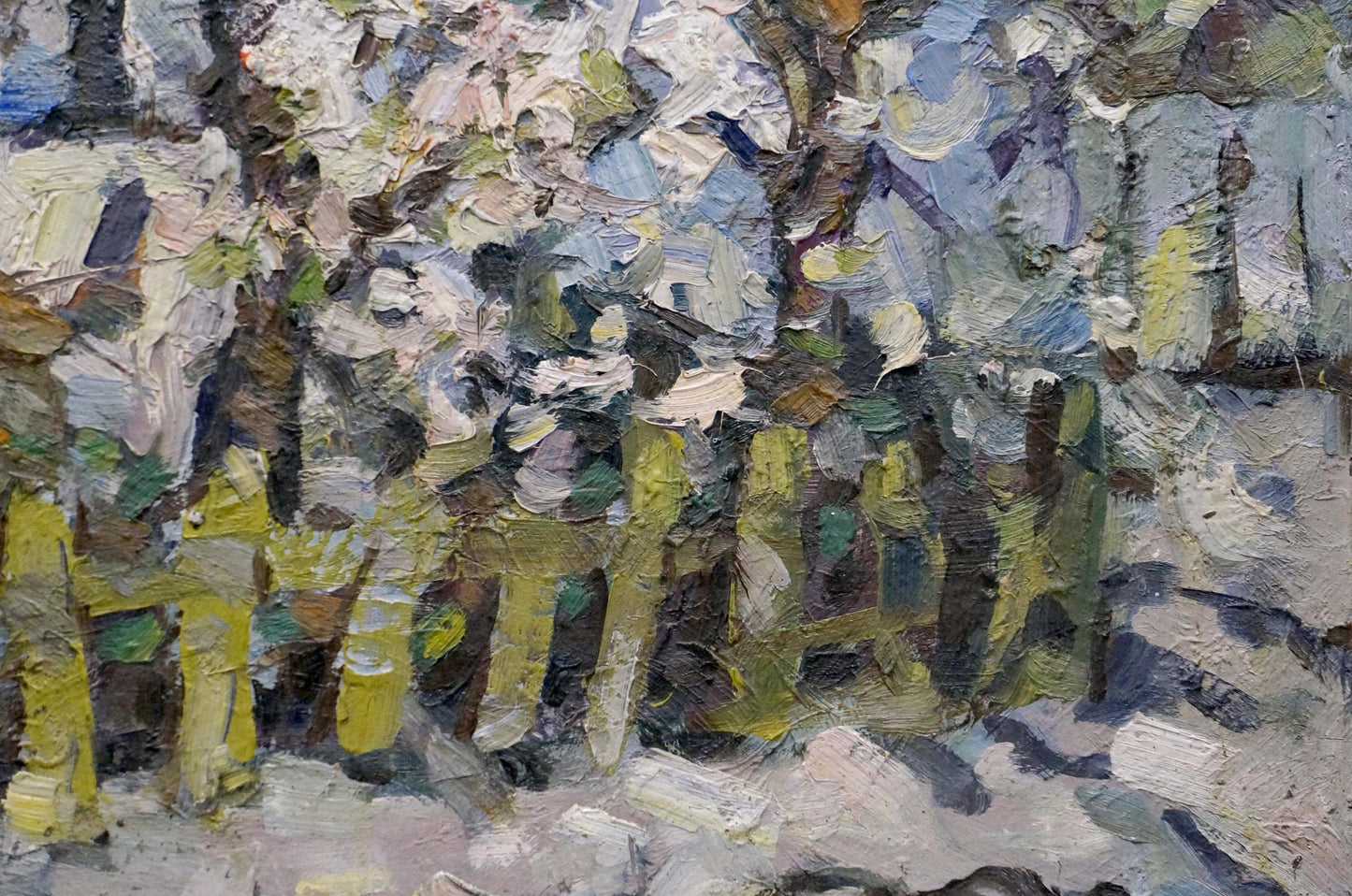 Oil painting "Landscape from the Yard" by Sergey Alexandrovich Dupliy