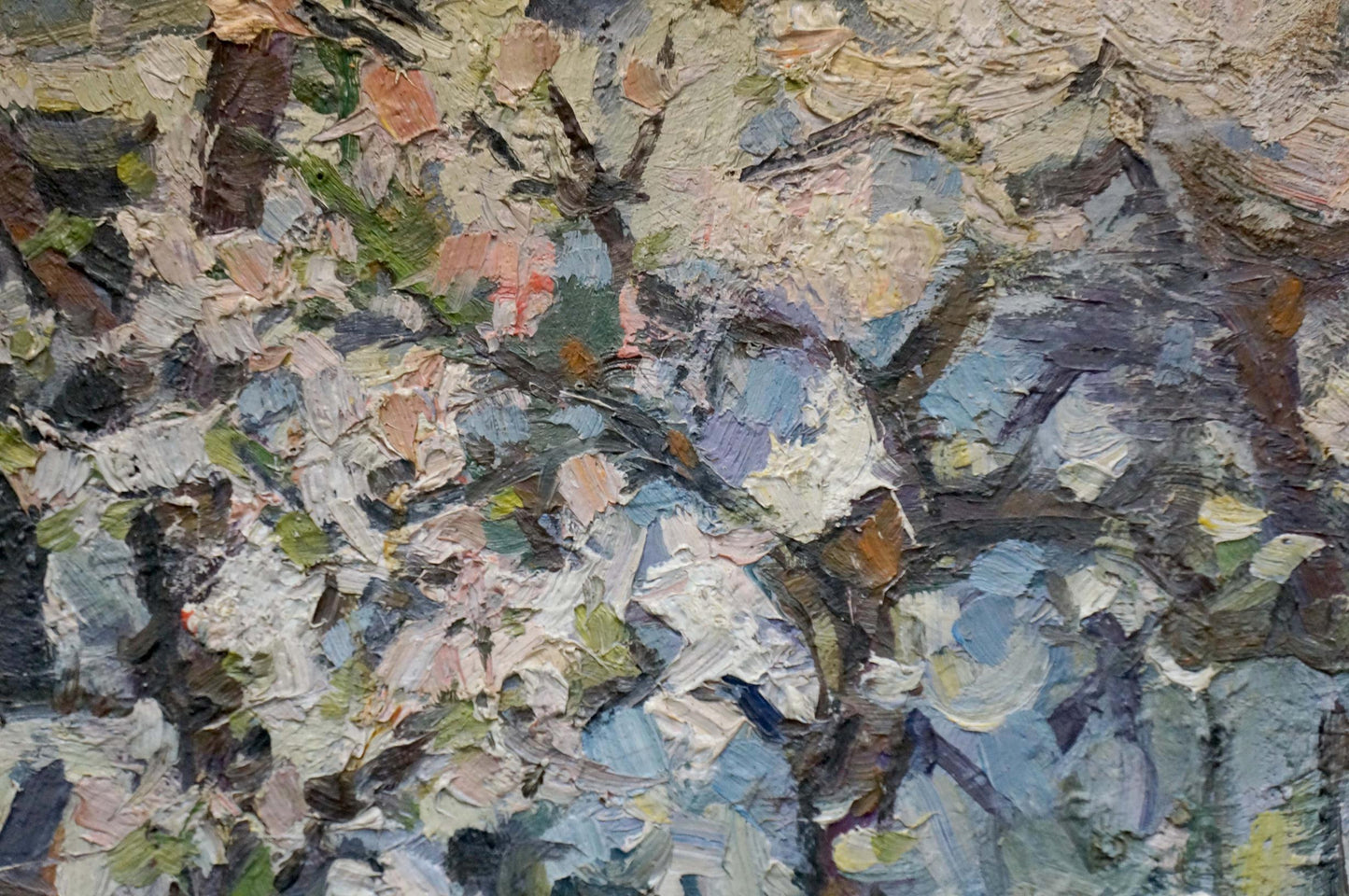 Landscape from the Yard oil painting by Sergey Alexandrovich Dupliy