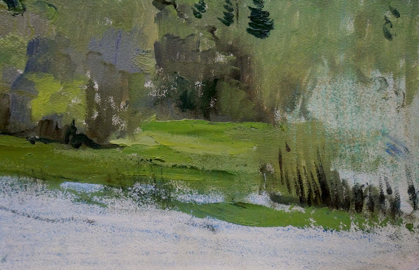 Oil painting Spring sketch Yakovlev B.N.