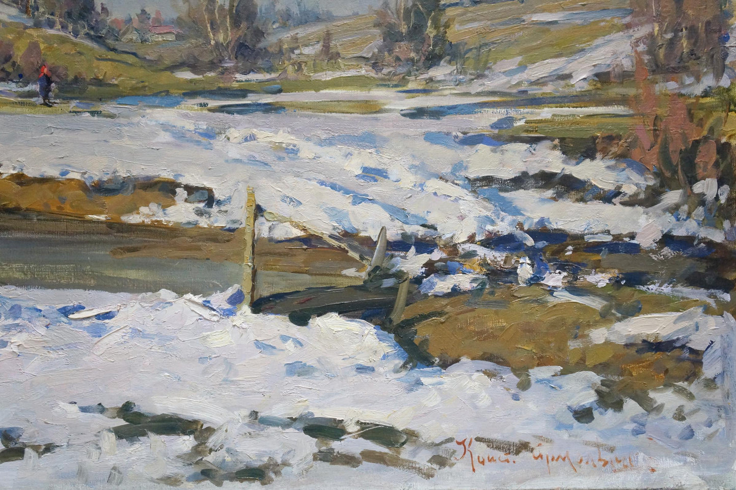 Oil painting Early spring Konstantin Yermol'shev