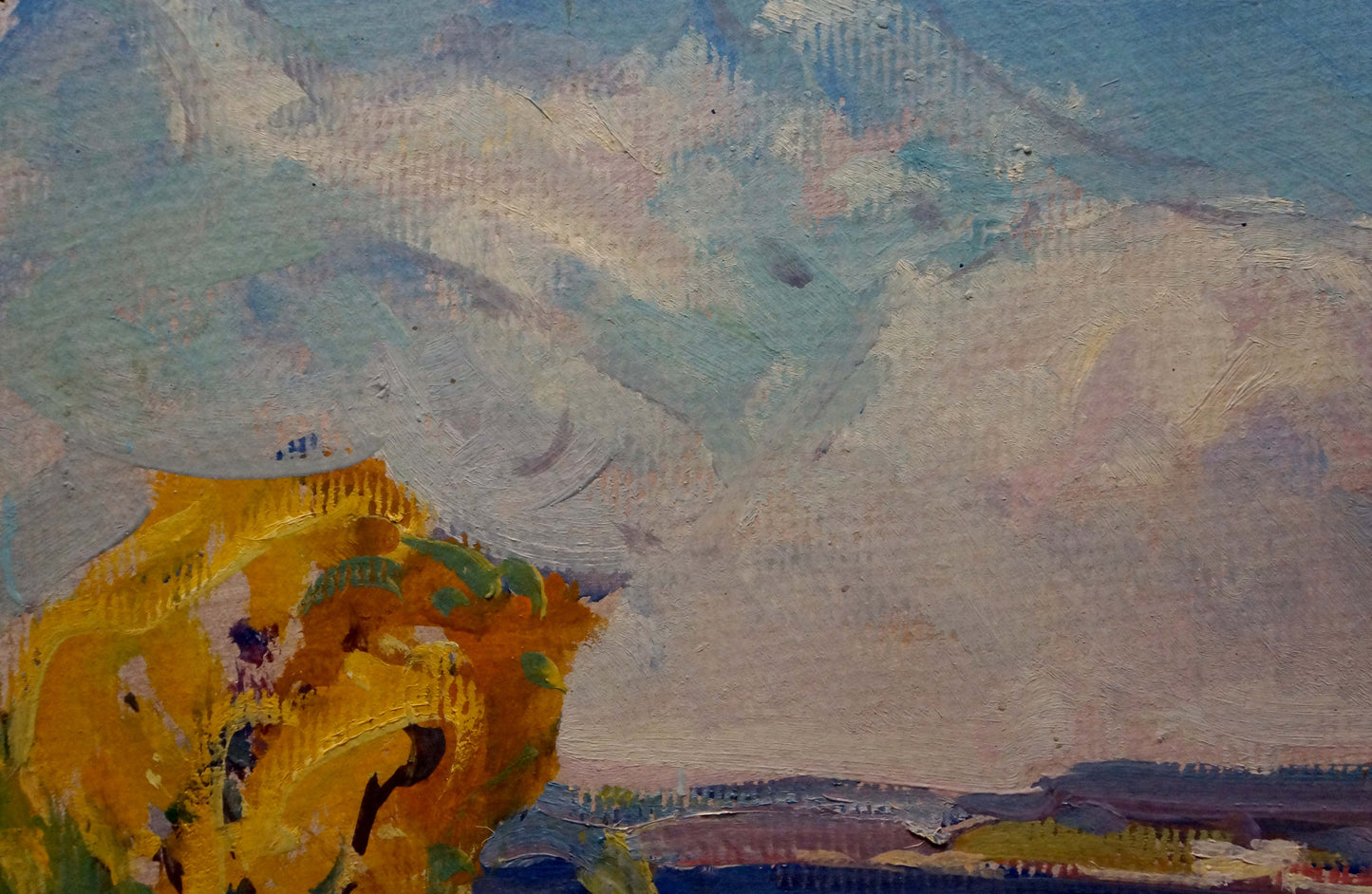 Oil painting Golden autumn Kolosovsky Georgy Sergeevich