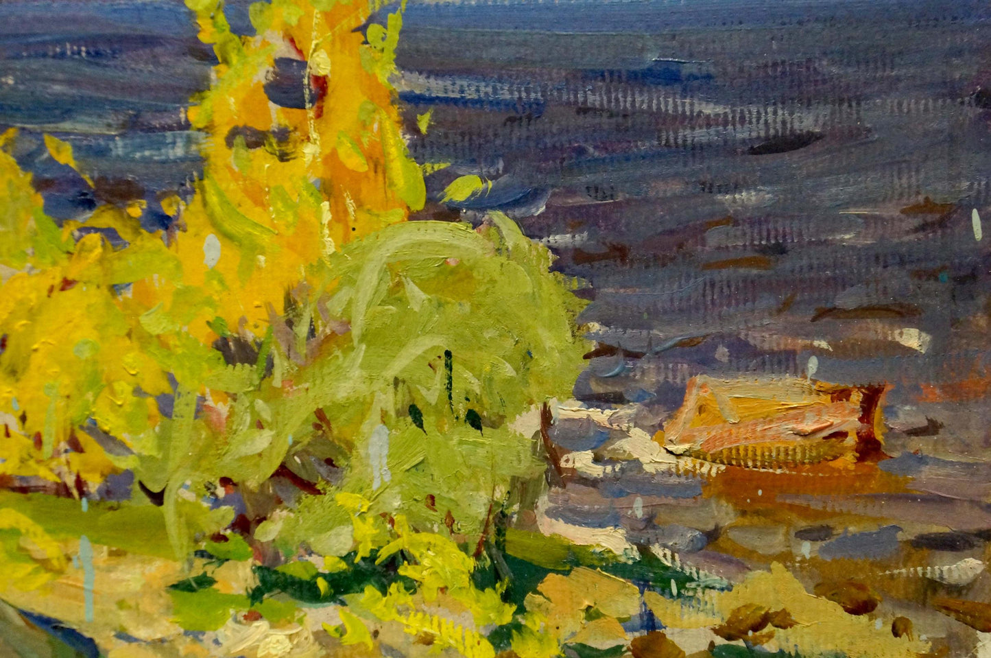 Oil painting Golden autumn Kolosovsky Georgy Sergeevich