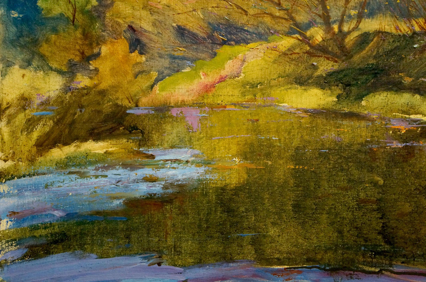 Oil painting Autumn landscape Maltsev Nikolay Alexandrovich