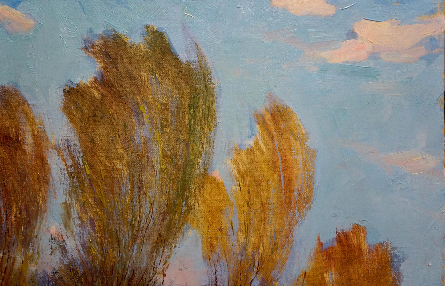 Oil painting Autumn landscape Maltsev Nikolay Alexandrovich