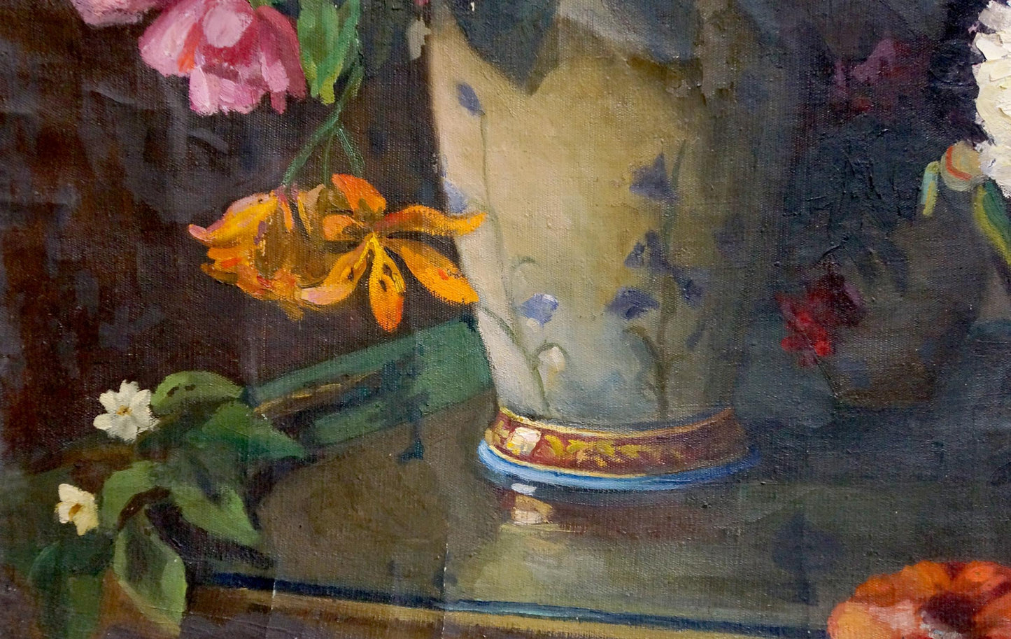 Oil painting Flowers Valentin Smirnov