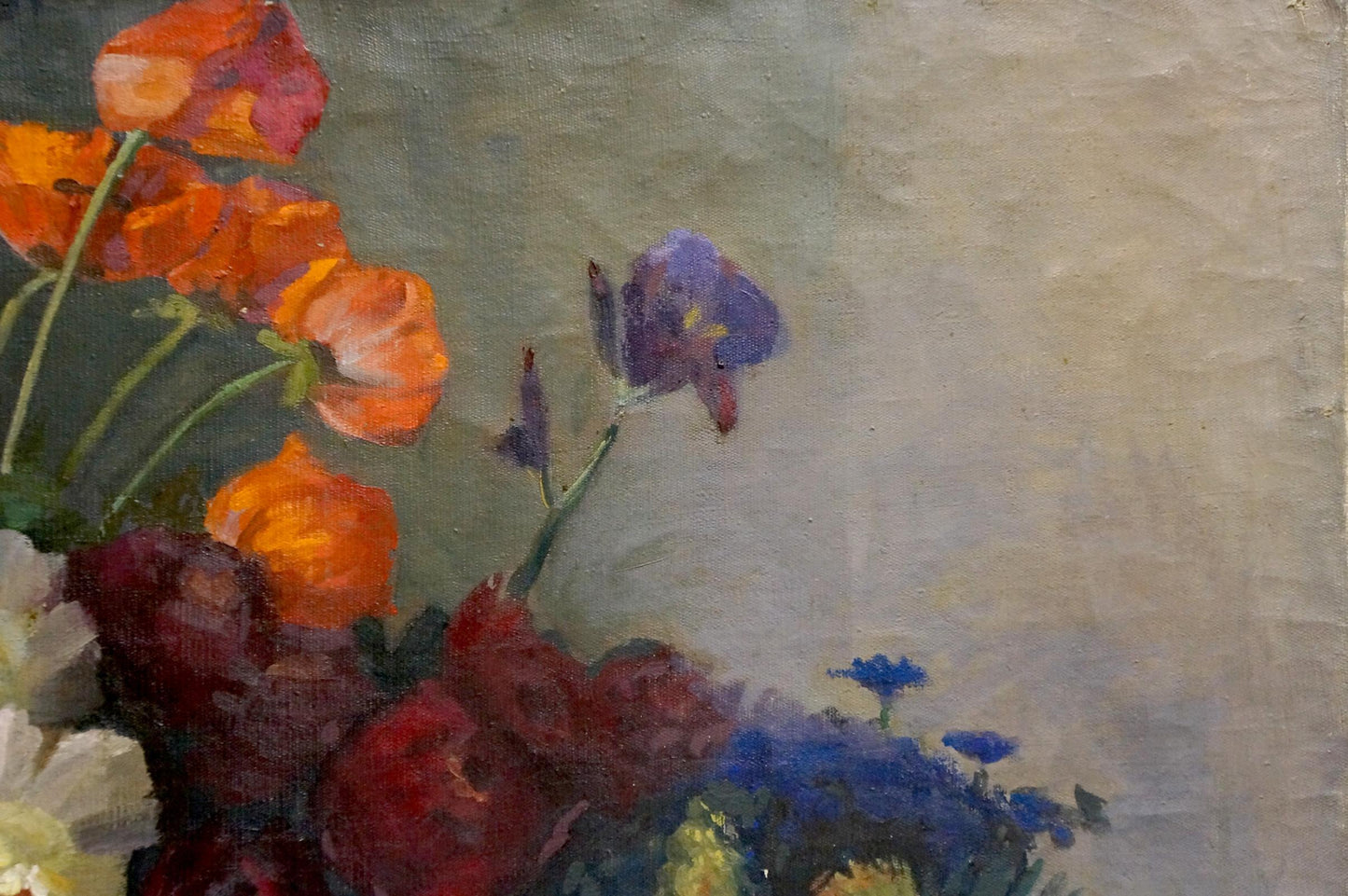 Oil painting Flowers Valentin Smirnov