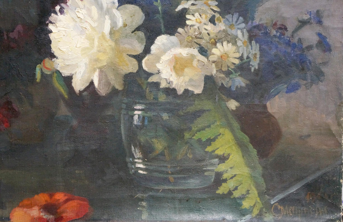 Oil painting Flowers Valentin Smirnov