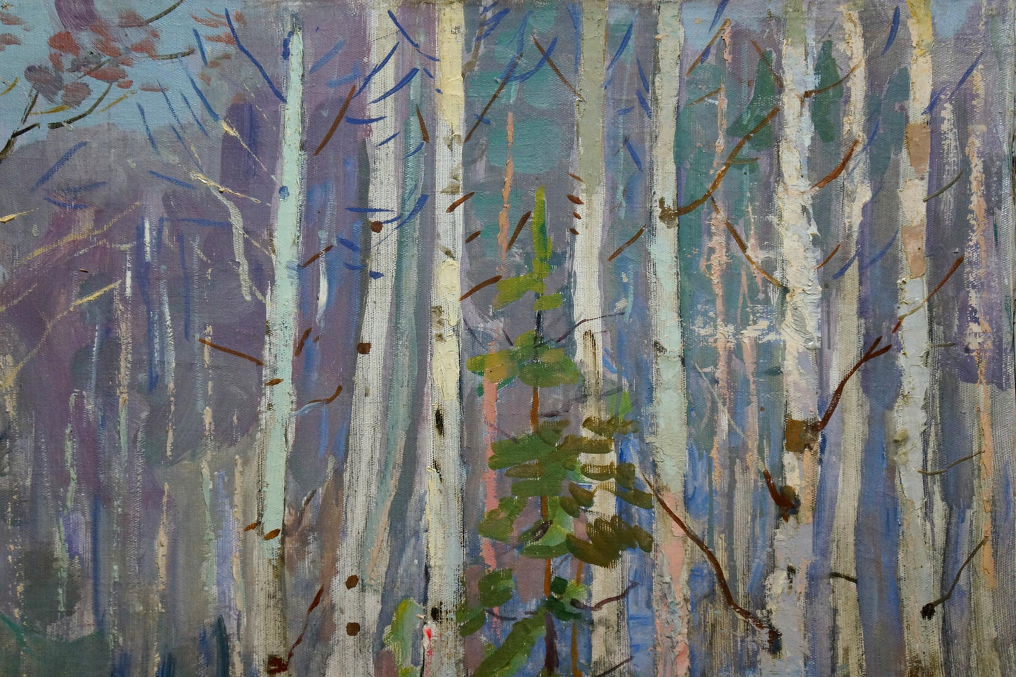 Oil painting Winter landscape Vladimir Belyak
