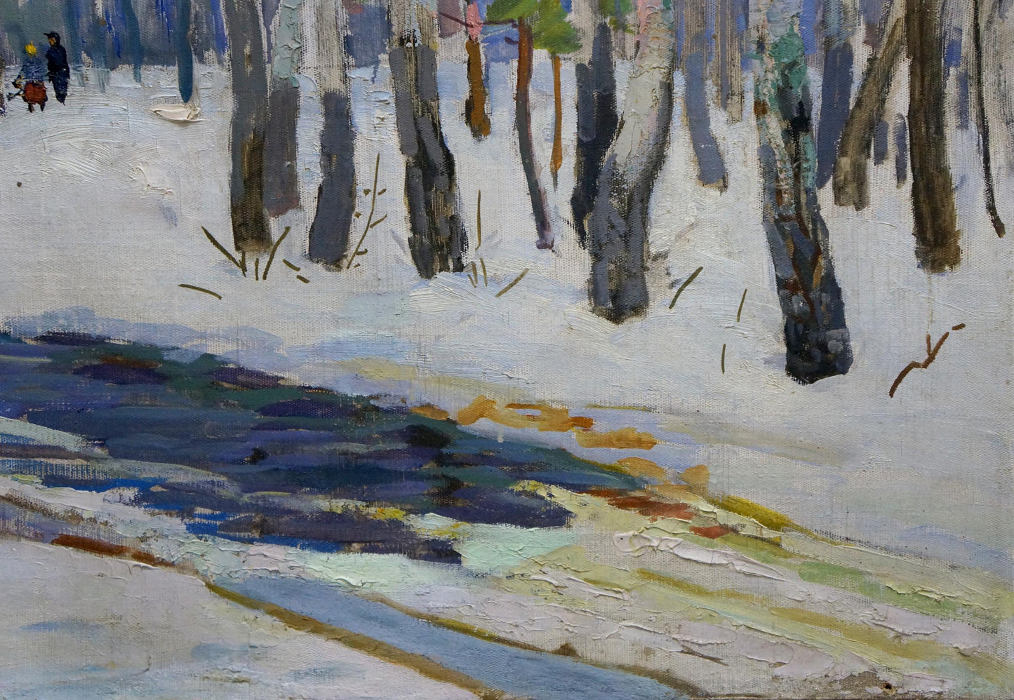 Oil painting Winter landscape Vladimir Belyak