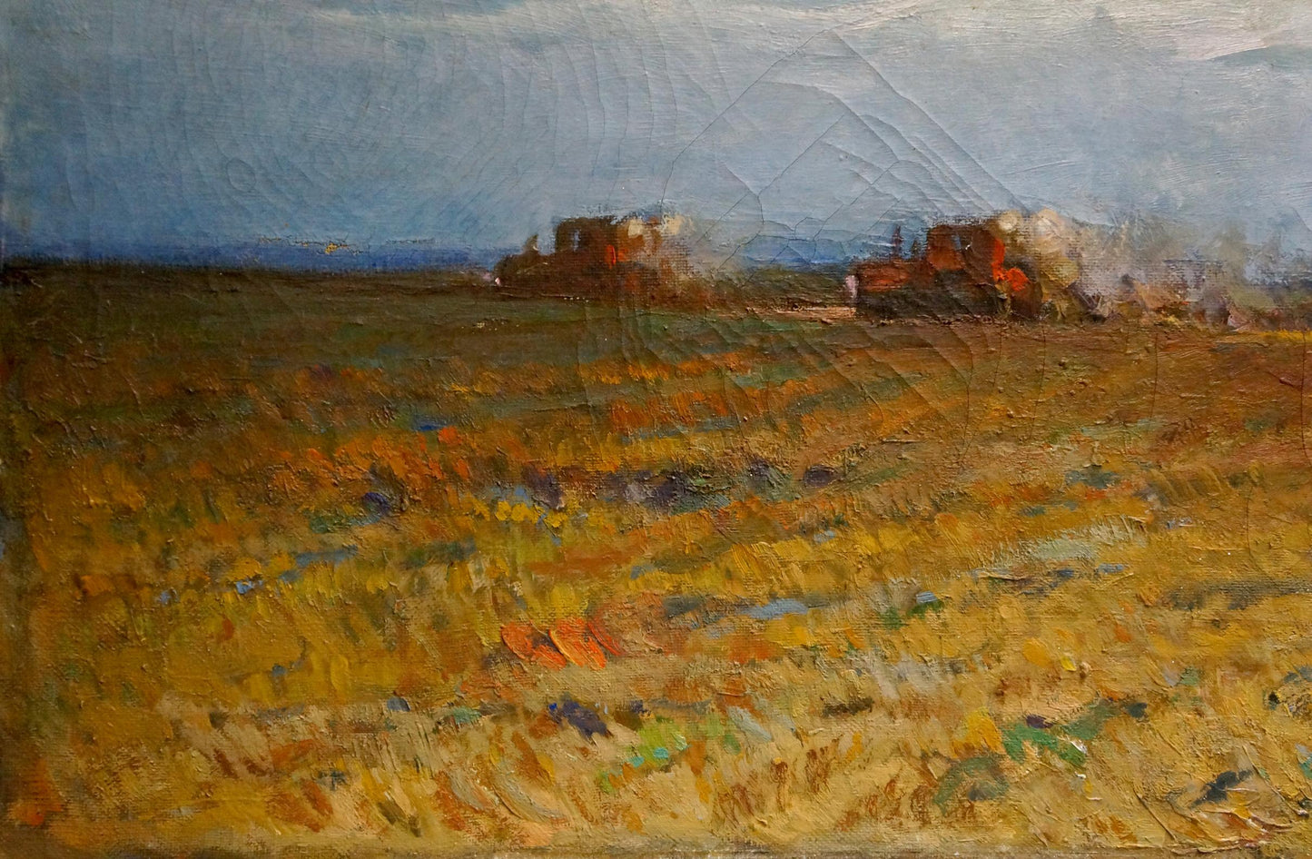 Oil painting Wheat field Polonsky Evgeny Pavlovich