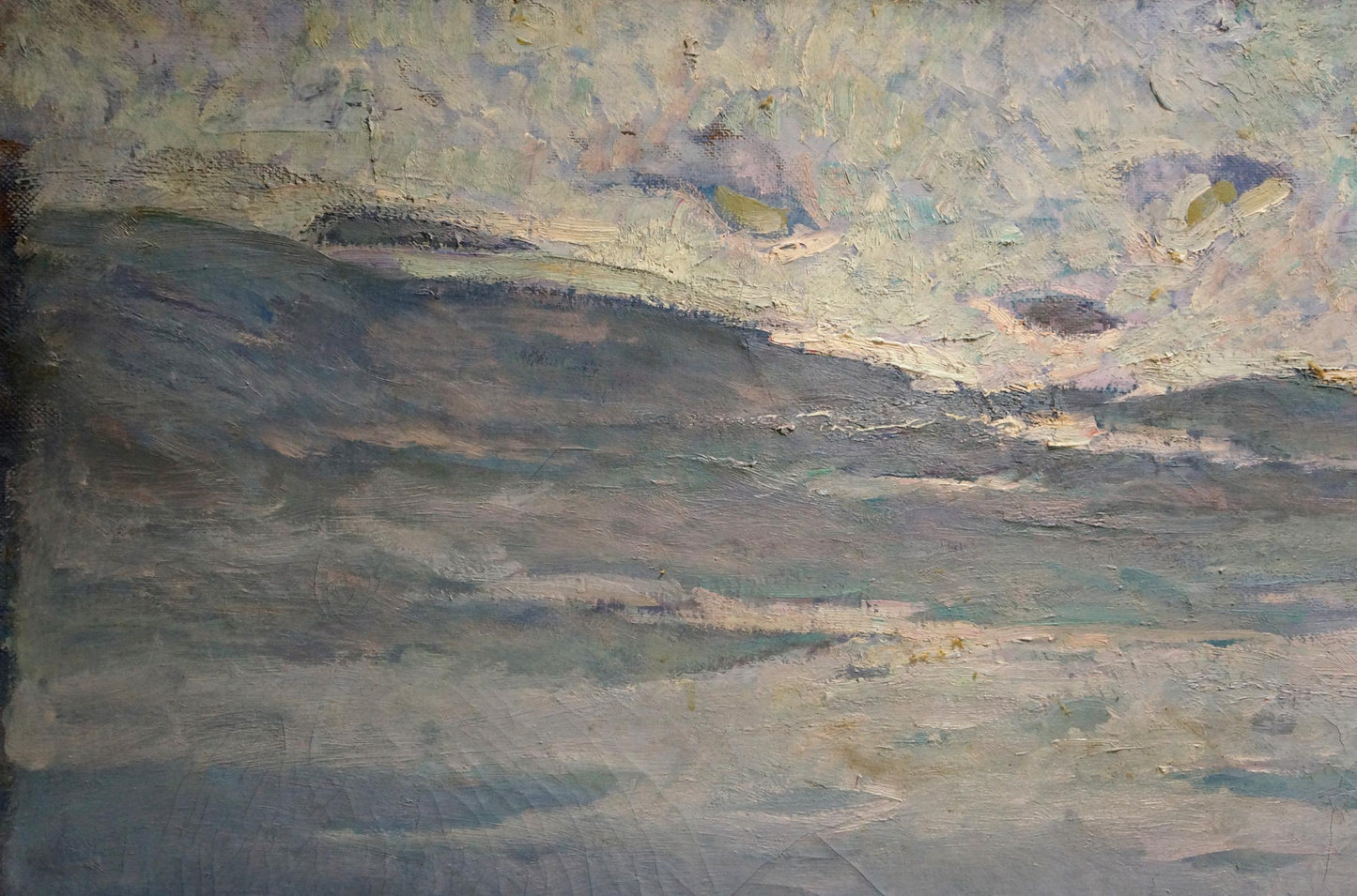 Oil painting Wheat field Polonsky Evgeny Pavlovich