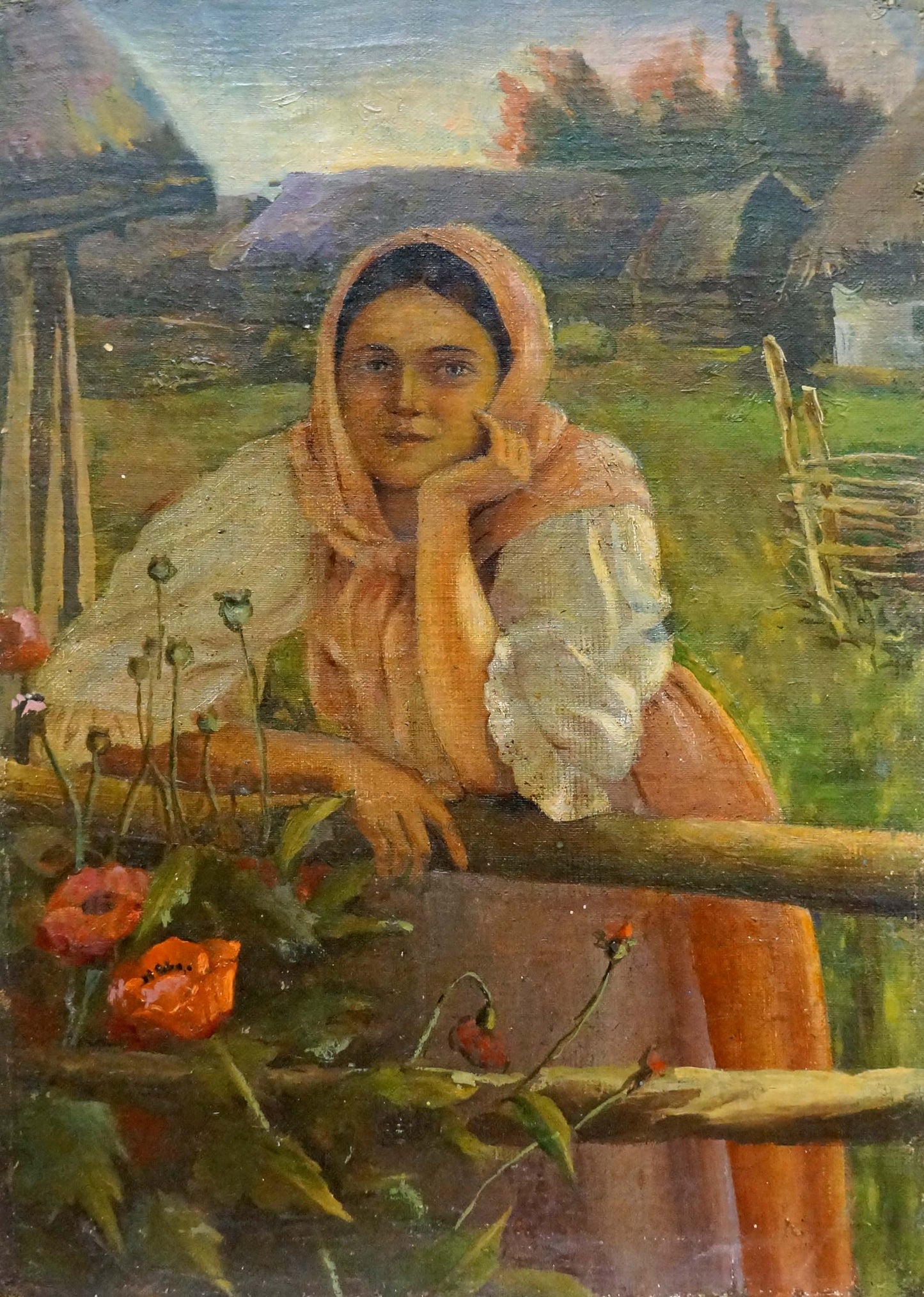 Oil painting Mother's portrait