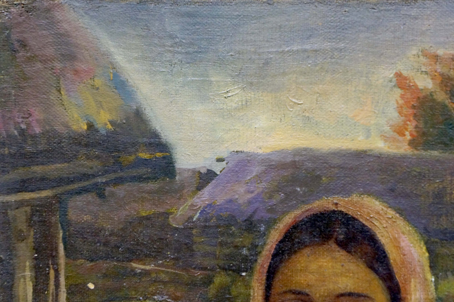Oil painting Mother's portrait