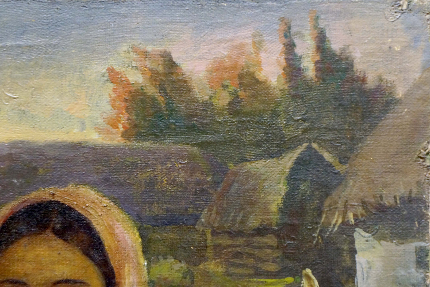 Oil painting Mother's portrait
