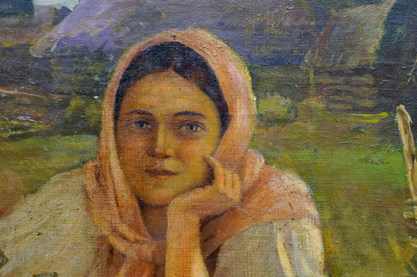Oil painting Mother's portrait