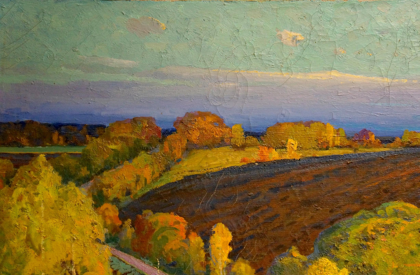 Oil painting Landscape of fields Korostelev Vladimir Alexandrovich