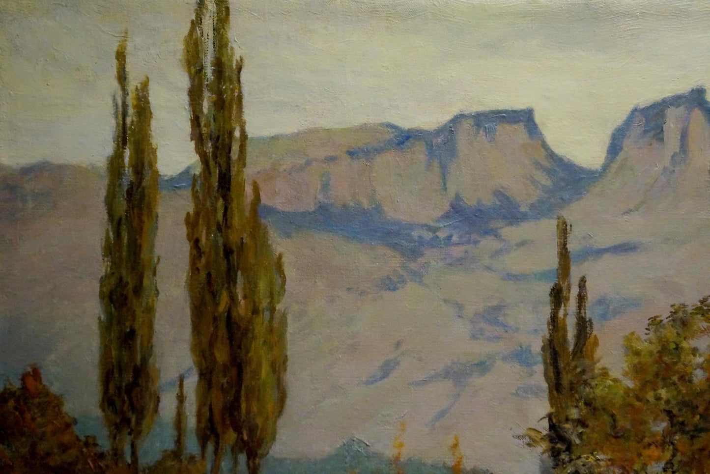OIl painting Mountain landscape Ferber A.
