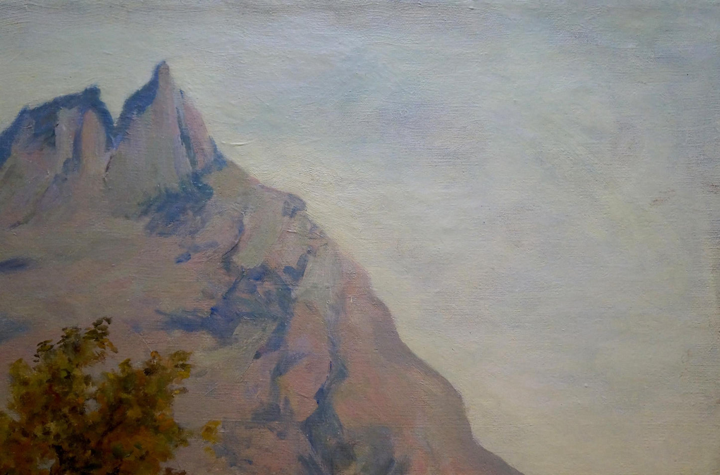 OIl painting Mountain landscape Ferber A.