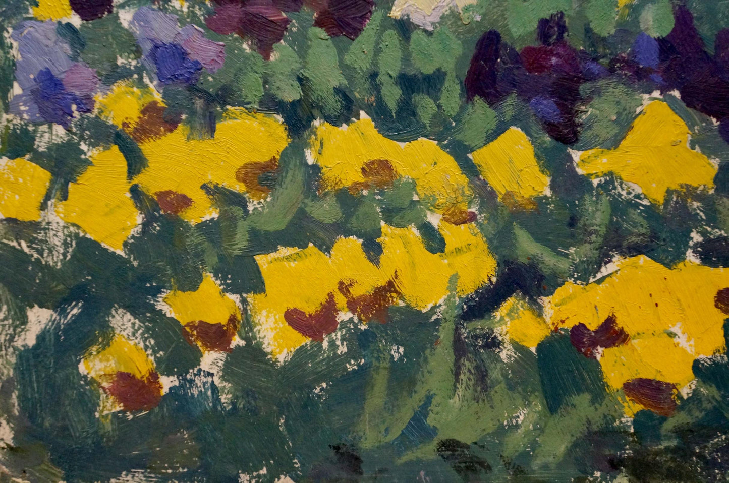 Oil painting Flower field Pokulity Konstantin Ivanovich