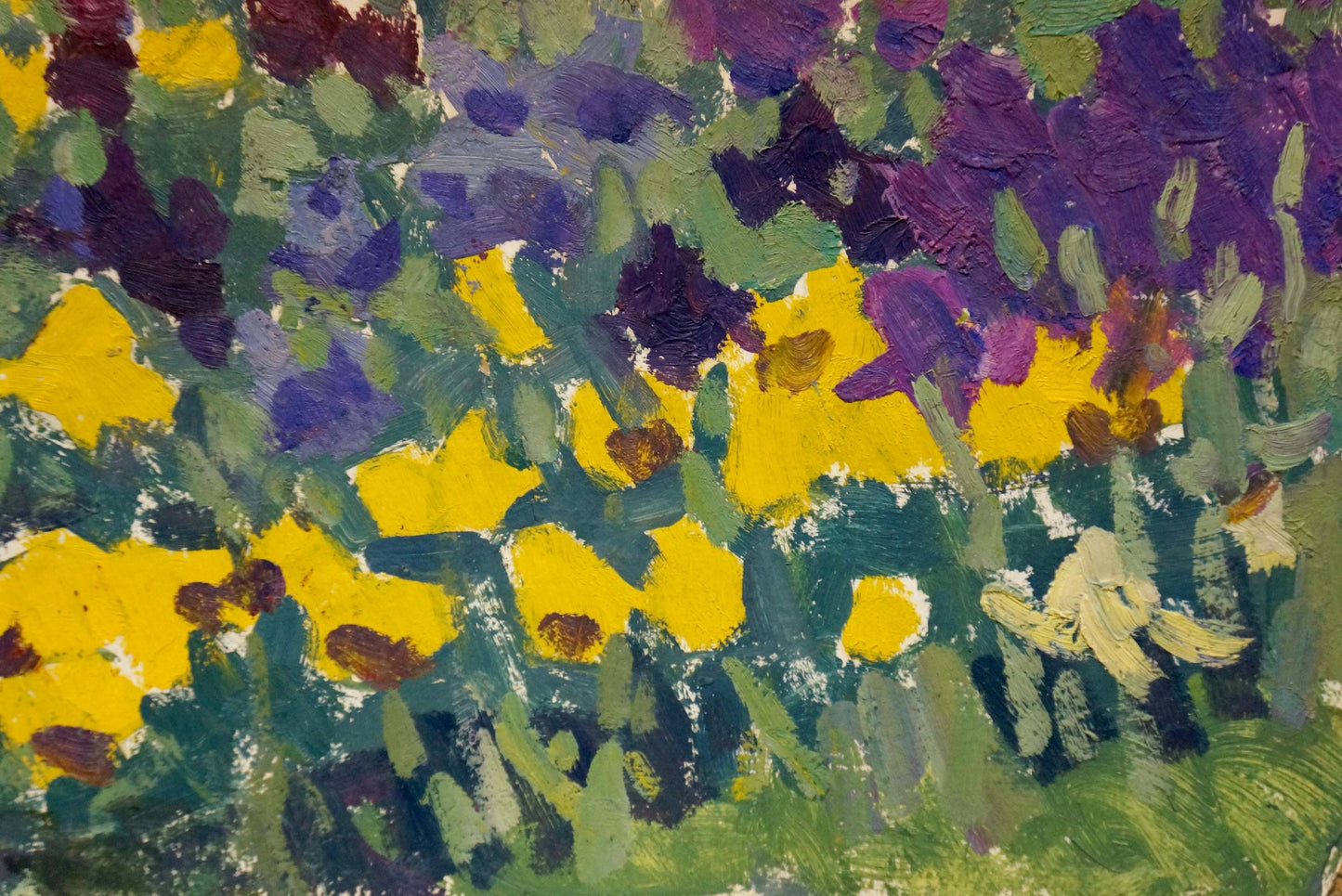 Oil painting Flower field Pokulity Konstantin Ivanovich