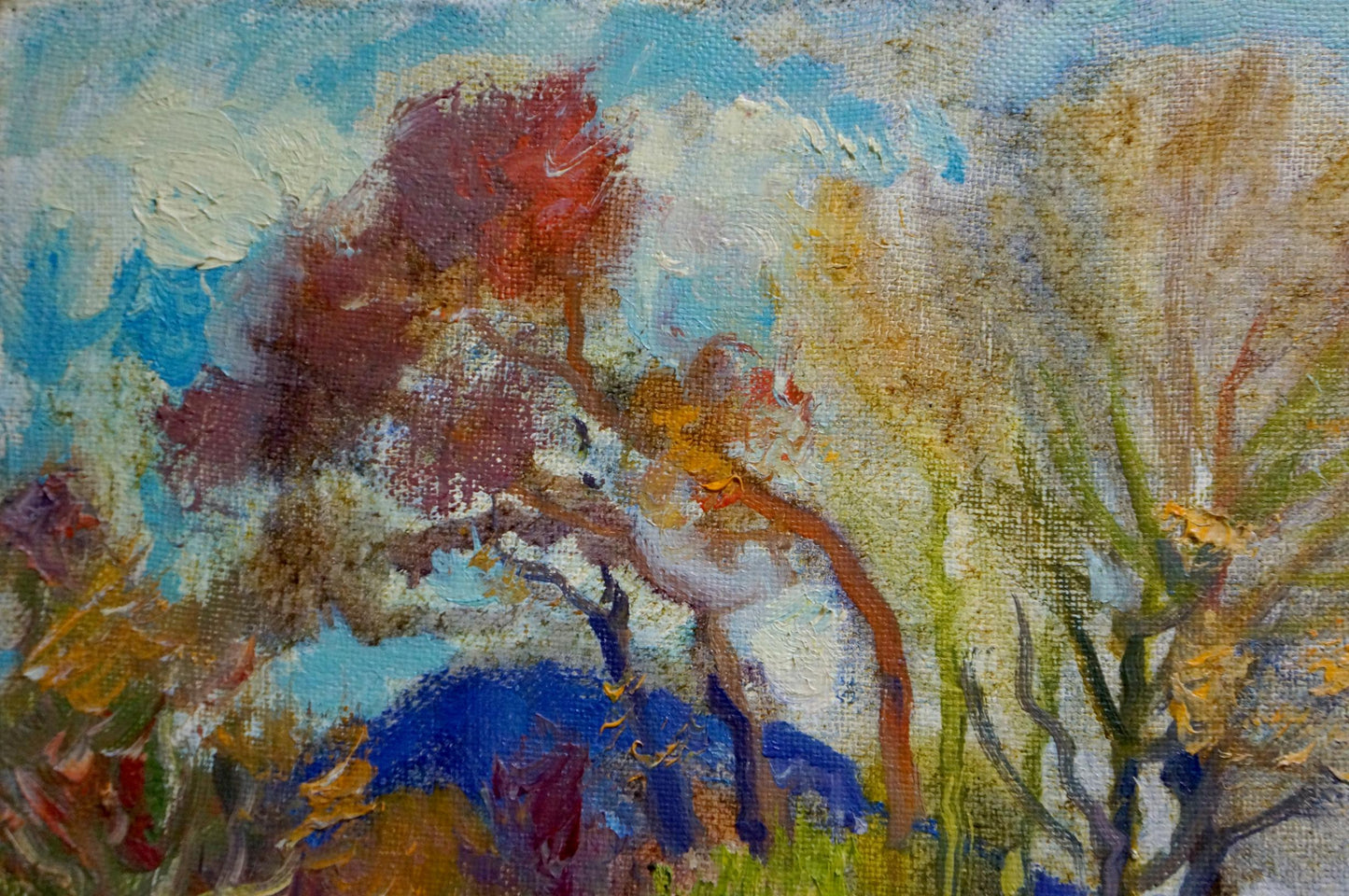 Oil painting House in the mountain range Mynka Alexander Fedorovich