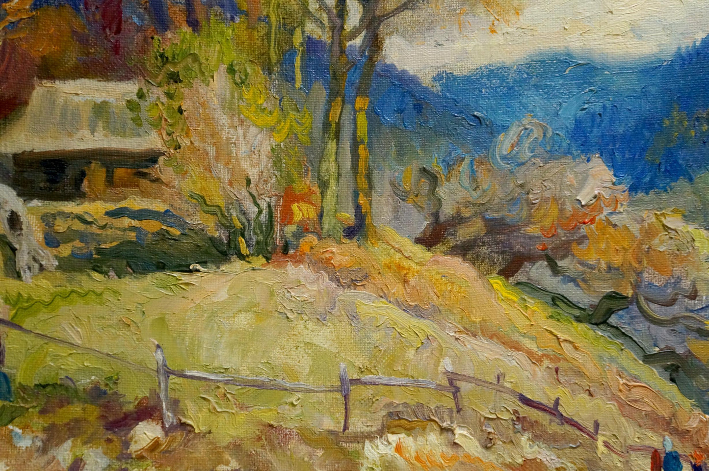 Oil painting House in the mountain range Mynka Alexander Fedorovich