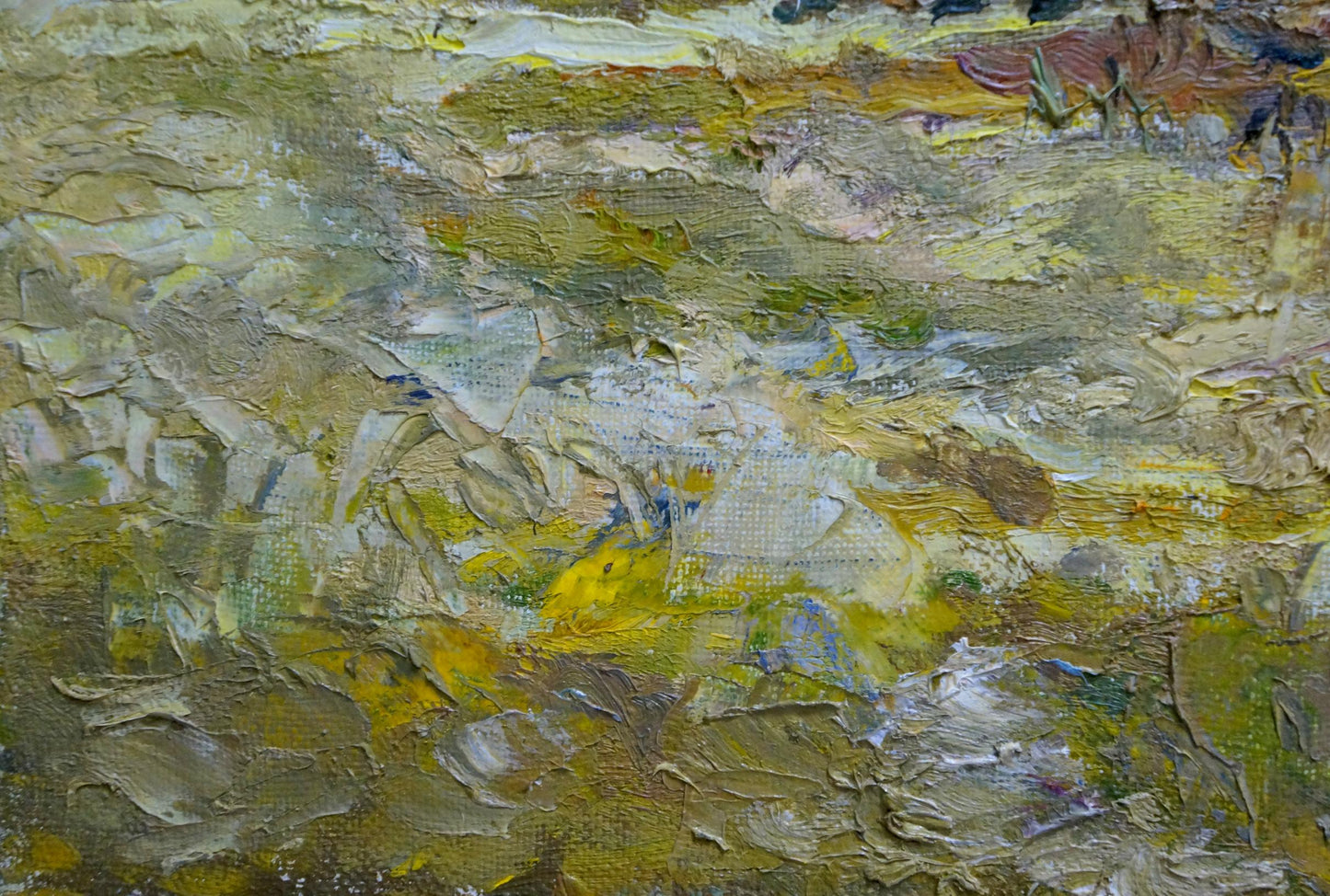 Oil painting depicting an Autumn Landscape by an unknown artist