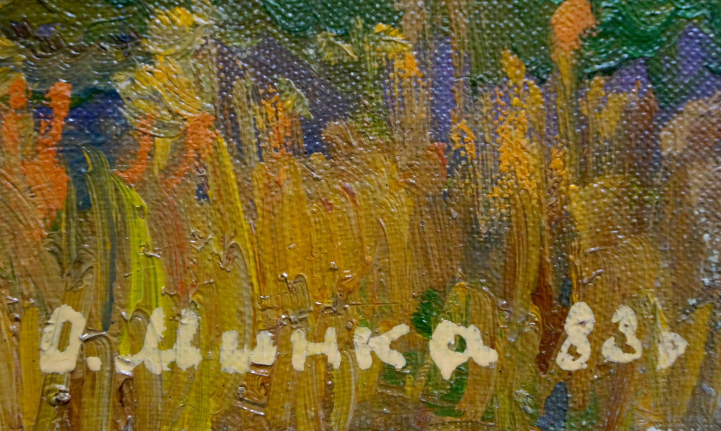 Oil painting Gold autumn Mynka Alexander Fedorovich