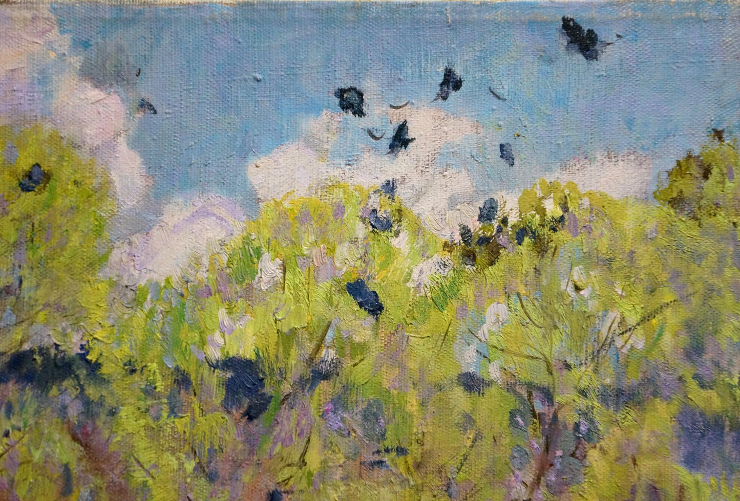 Oil painting End of winter Zvyagintsev Rostislav Mikhailovich