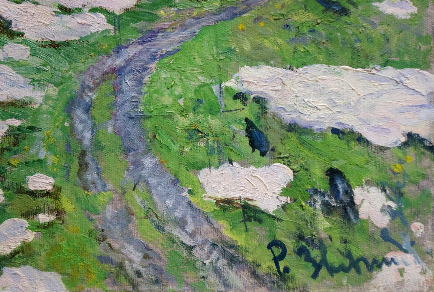 Oil painting End of winter Zvyagintsev Rostislav Mikhailovich