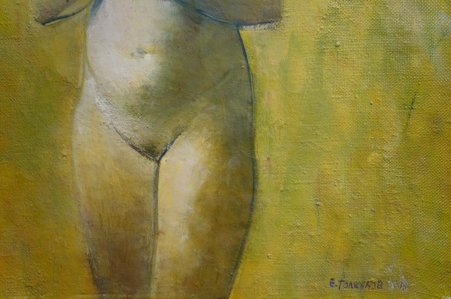 Oil painting Portrait of a naked girl Tolkunov Egor Egorovich
