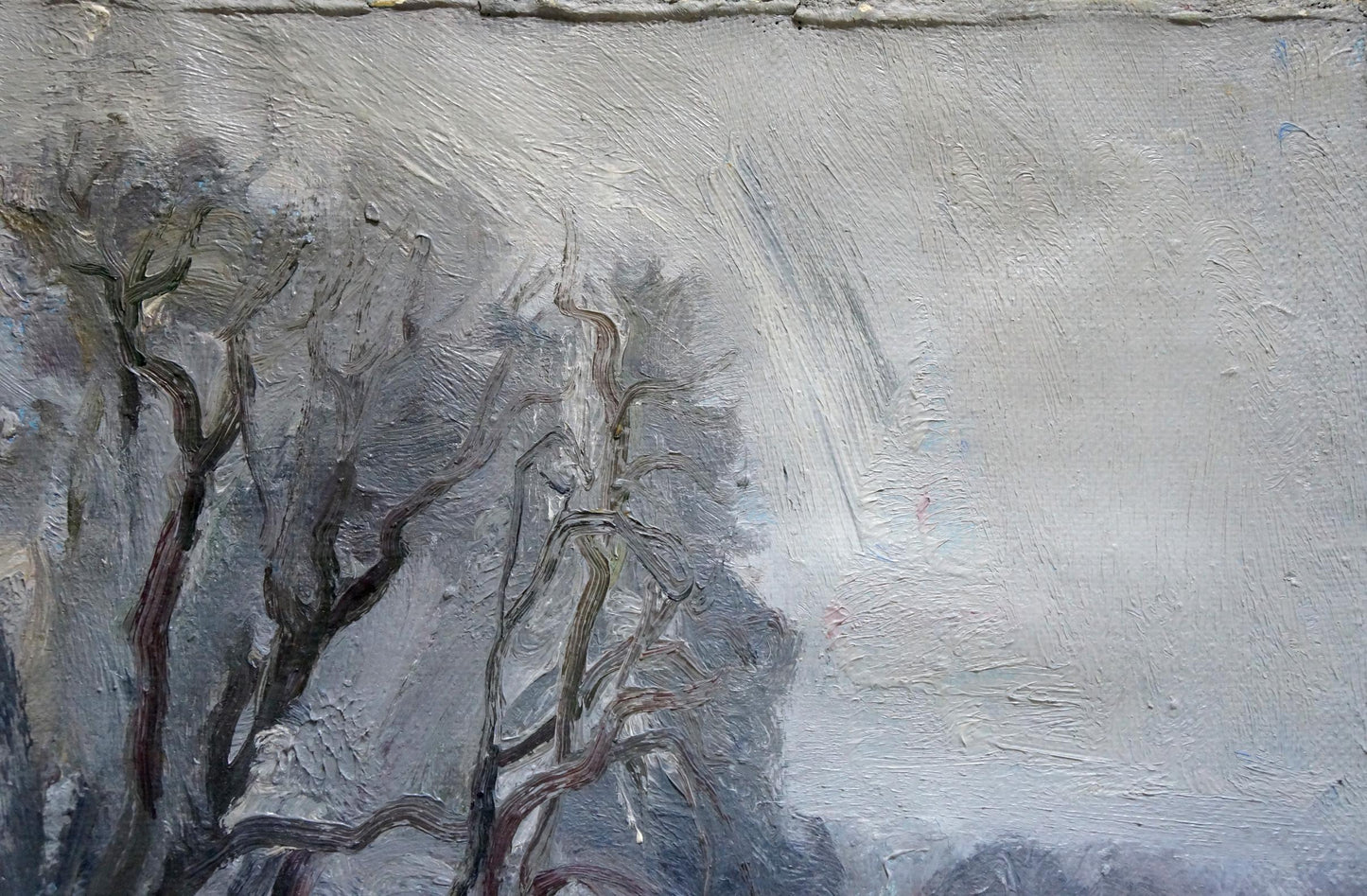 Oil painting A blizzard is coming Unknown artist