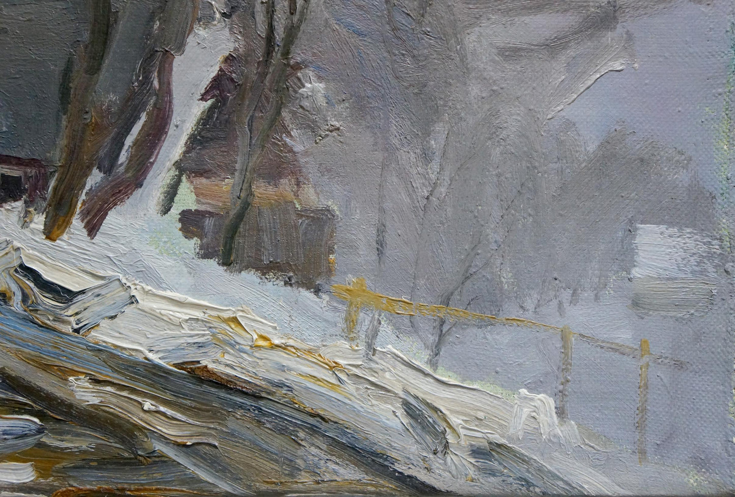 Oil painting A blizzard is coming Unknown artist