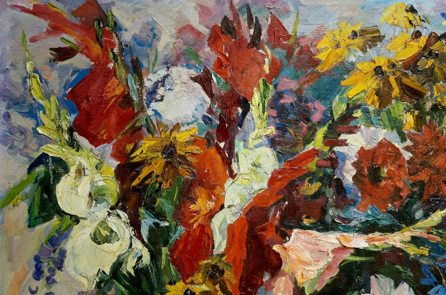 Oil painting Flowers for a girl Vladimir Zhugan